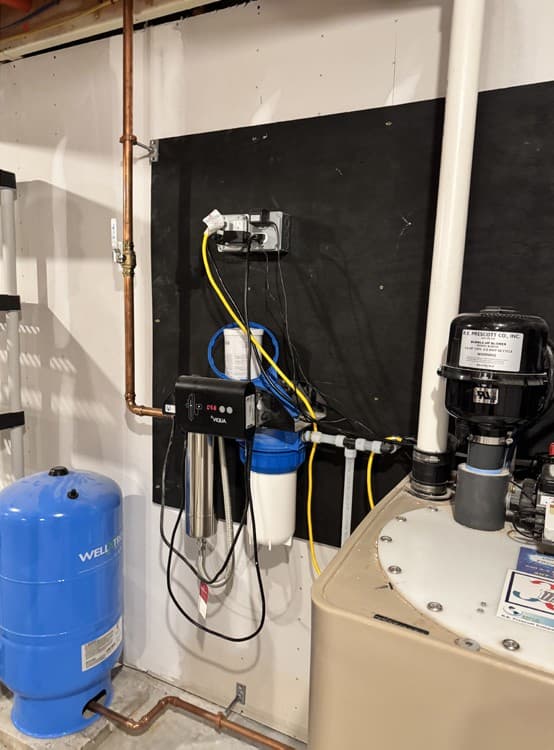 Water purifier filters and UV unit